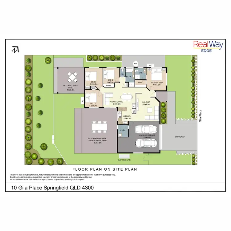 Floorplan of Homely house listing, 10 Gila Place, Springfield QLD 4300
