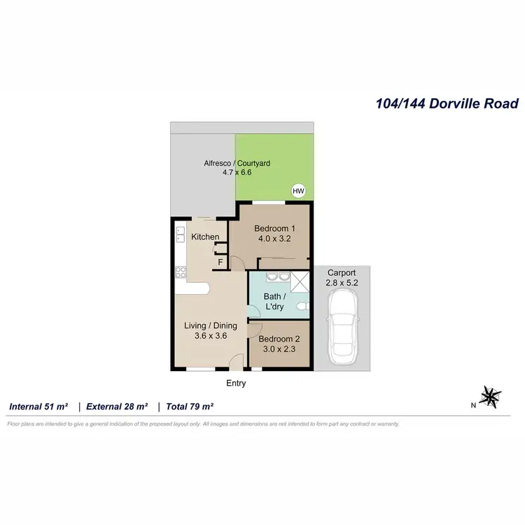 Floorplan of Homely villa listing, 104/144 Dorville Road, Carseldine QLD 4034