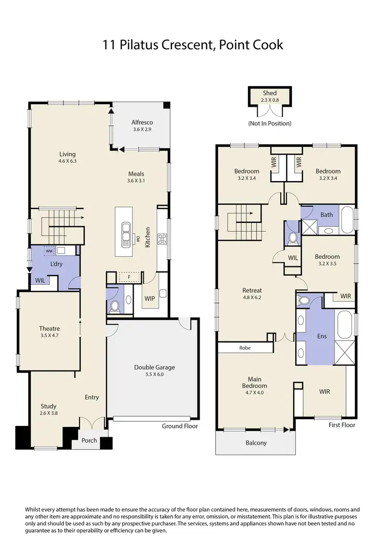 Floorplan of Homely house listing, 11 Pilatus Crescent, Point Cook VIC 3030