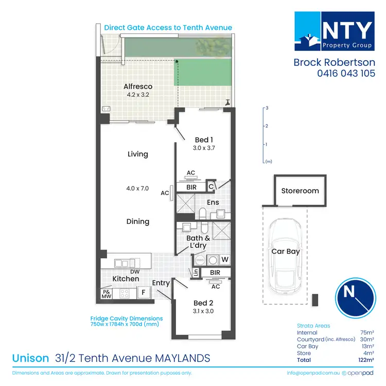 Floorplan of Homely apartment listing, 31/2 Tenth Avenue, Maylands WA 6051