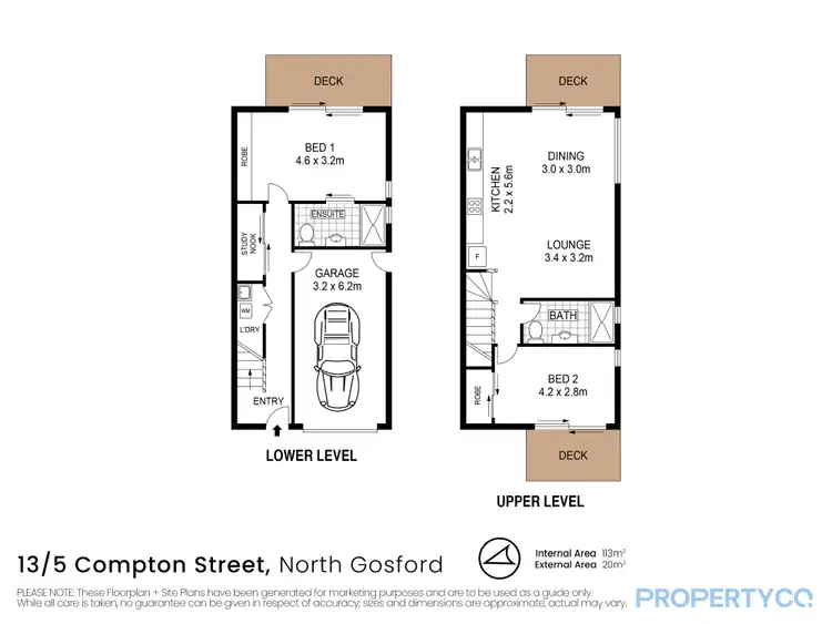 Floorplan of Homely townhouse listing, 5/13 Compton Street, North Gosford NSW 2250