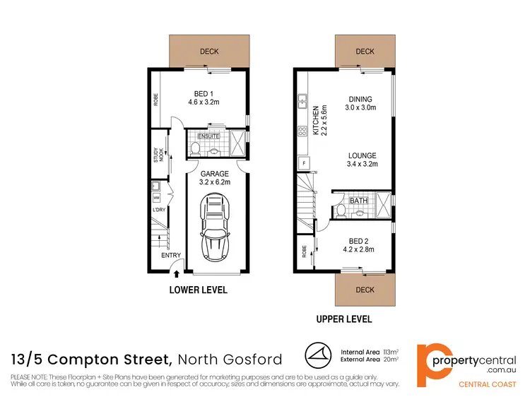 Floorplan of Homely townhouse listing, 5/13 Compton Street, North Gosford NSW 2250