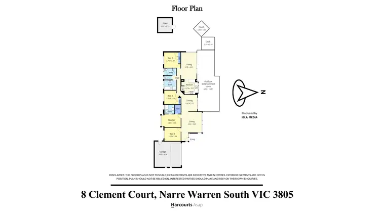 Floorplan of Homely house listing, 8 Clement Court, Narre Warren South VIC 3805