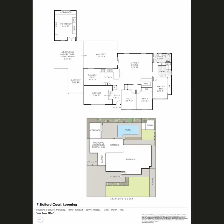 Floorplan of Homely house listing, 7 Stafford Court, Leeming WA 6149