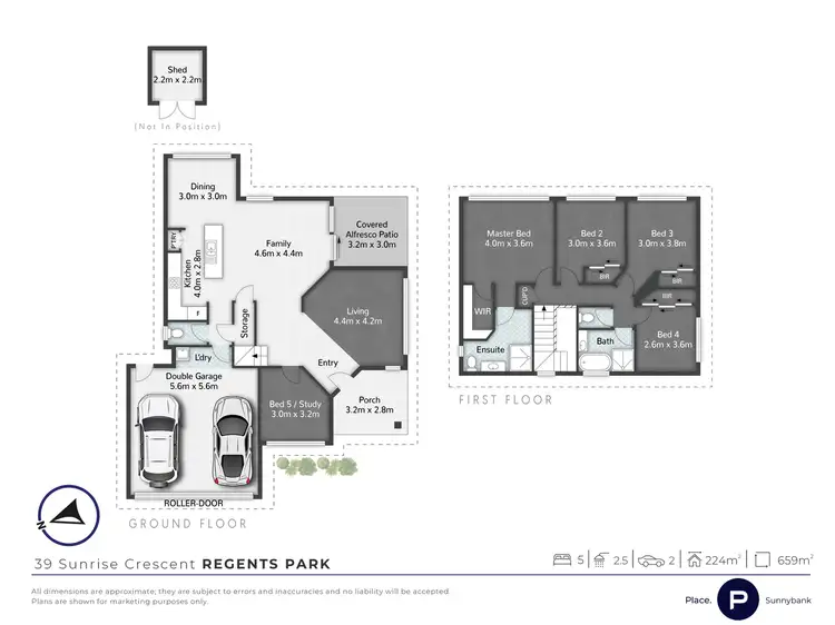 Floorplan of Homely house listing, 39 Sunrise Crescent, Regents Park QLD 4118