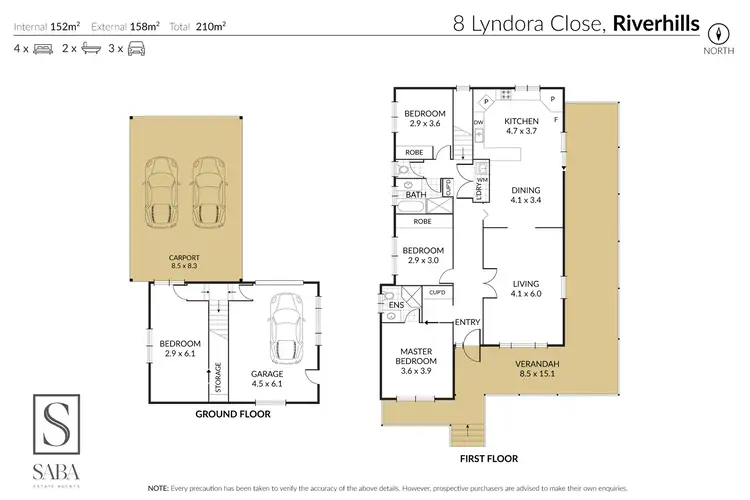 Floorplan of Homely house listing, 8 Lyndora Close, Riverhills QLD 4074