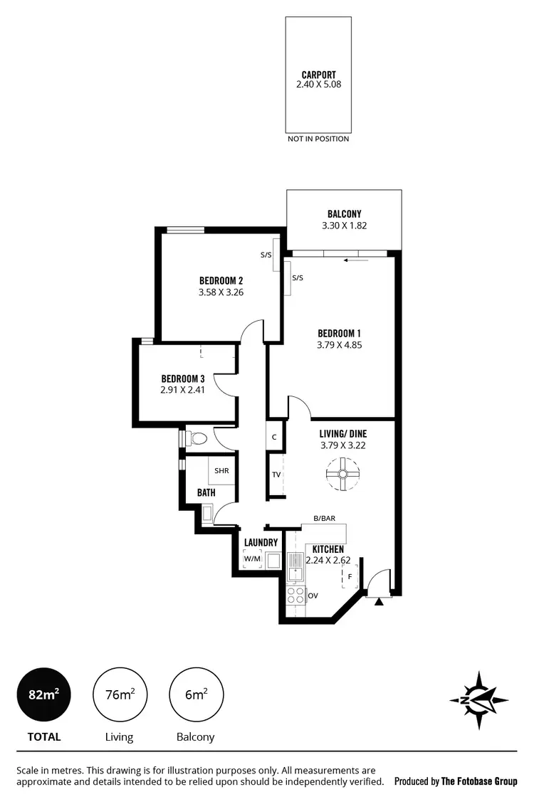 Floorplan of Homely apartment listing, 27/281 Henley Beach Road, Brooklyn Park SA 5032