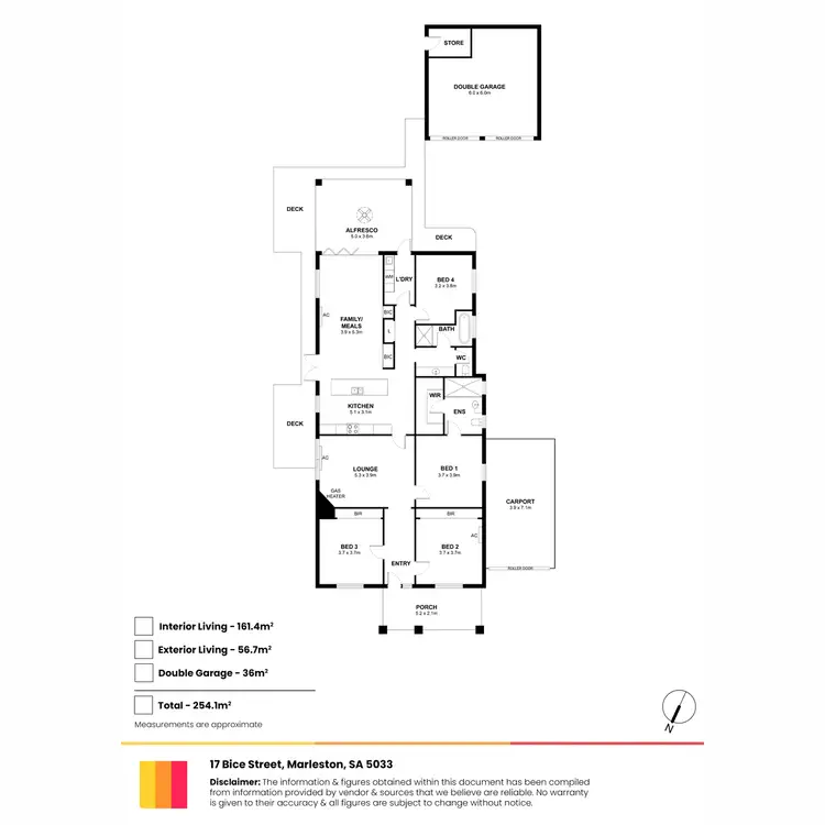 Floorplan of Homely house listing, 17 Bice Street, Marleston SA 5033