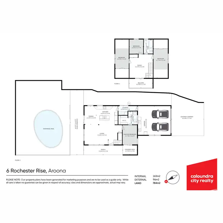 Floorplan of Homely house listing, 6 Rochester Rise, Aroona QLD 4551