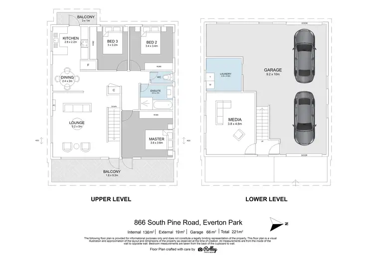 Floorplan of Homely house listing, 866 South Pine Road, Everton Park QLD 4053