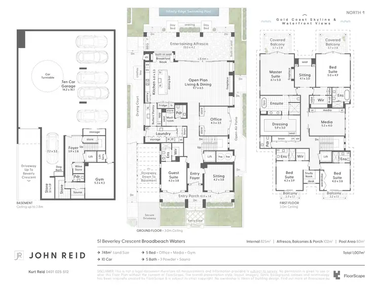 Floorplan of Homely house listing, 51 Beverley Crescent, Broadbeach Waters QLD 4218