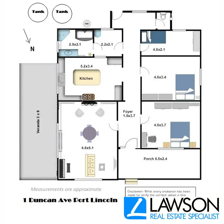Floorplan of Homely house listing, 1 Duncan Avenue, Port Lincoln SA 5606