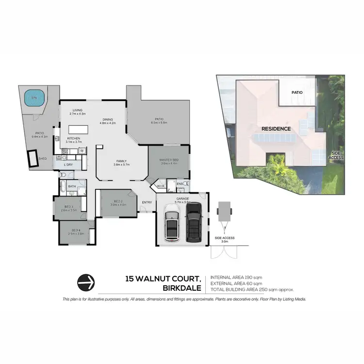 Floorplan of Homely house listing, 15 Walnut Court, Birkdale QLD 4159