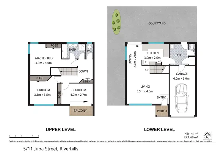 Floorplan of Homely townhouse listing, 5/11 Juba Street, Riverhills QLD 4074