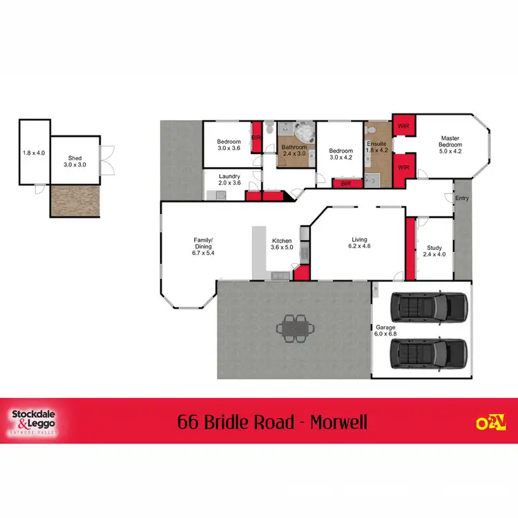 Floorplan of Homely house listing, 66 Bridle Road, Morwell VIC 3840