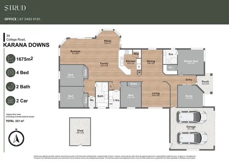Floorplan of Homely house listing, 34 College Road, Karana Downs QLD 4306