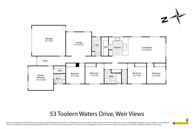 Floorplan of Homely house listing, 53 Toolern Waters Drive, Weir Views VIC 3338
