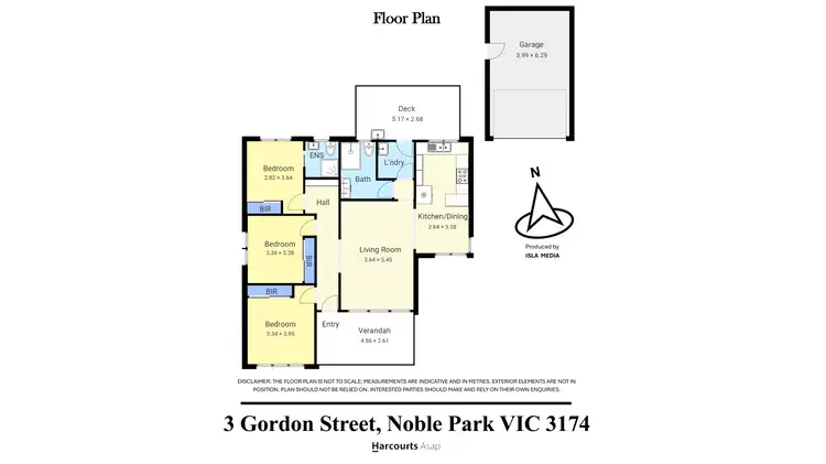 Floorplan of Homely house listing, 3 Gordon Street, Noble Park VIC 3174
