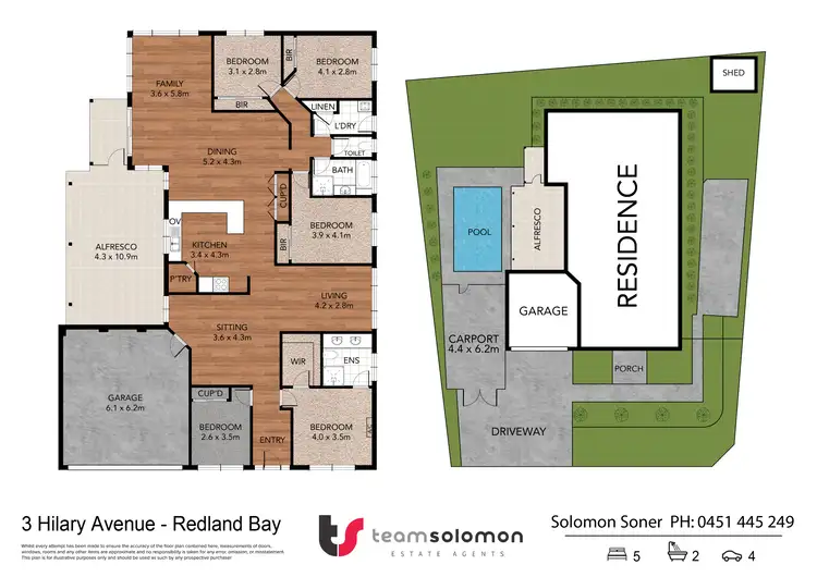 Floorplan of Homely house listing, 3 Hilary Avenue, Redland Bay QLD 4165
