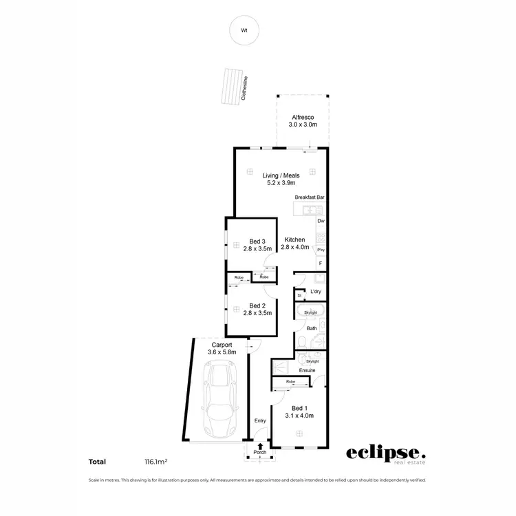 Floorplan of Homely house listing, 11B Churchill Drive, Modbury North SA 5092