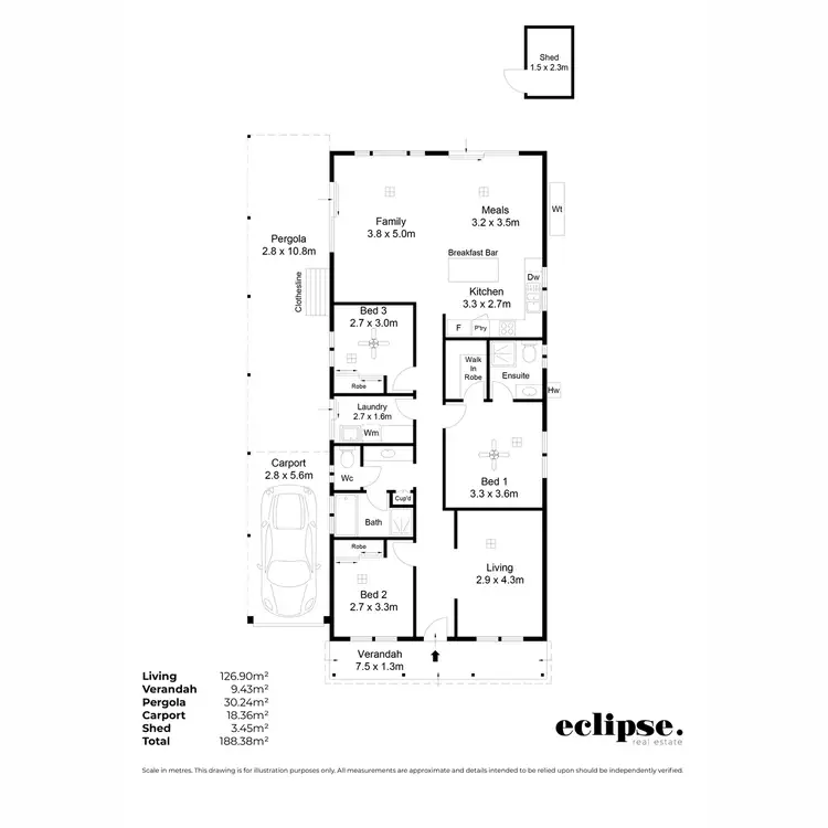 Floorplan of Homely house listing, 1B Mayfield Street, Modbury Heights SA 5092