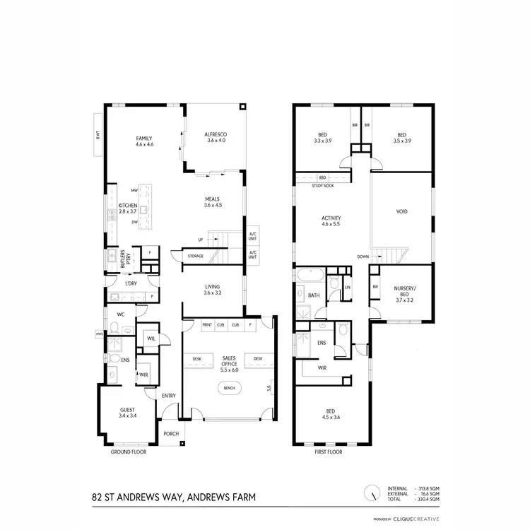 Floorplan of Homely house listing, 82 St Andrews Way, Andrews Farm SA 5114