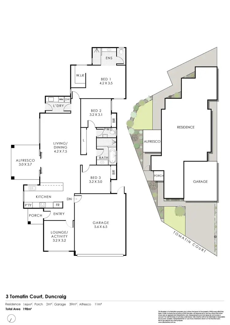 Floorplan of Homely house listing, 3A Tomatin Court, Duncraig WA 6023