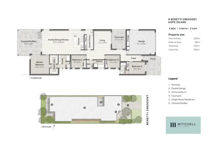 Floorplan of Homely house listing, 6 Benetti Crescent, Hope Island QLD 4212