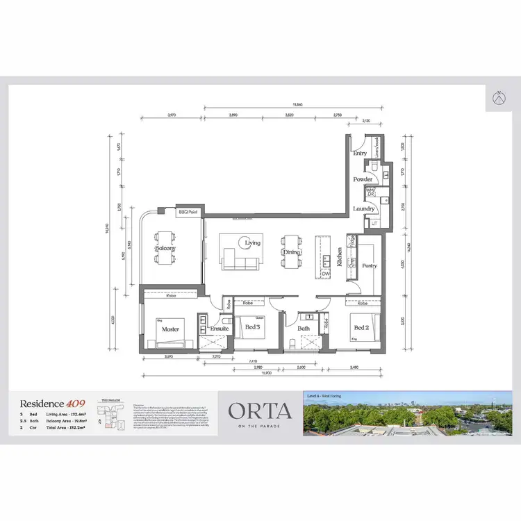 Floorplan of Homely apartment listing, 409/120 The Parade, Norwood SA 5067