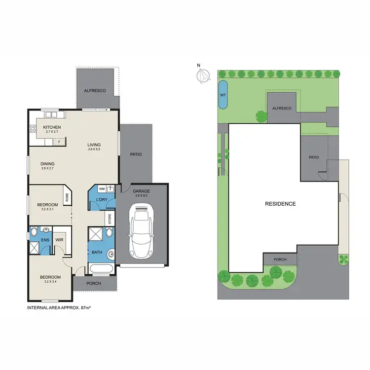 Floorplan of Homely unit listing, 2/1 Desmond Street, Cessnock NSW 2325