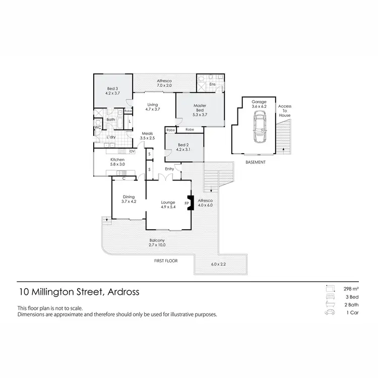 Floorplan of Homely house listing, 10 Millington Street, Ardross WA 6153