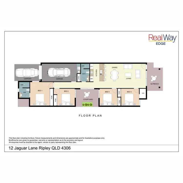 Floorplan of Homely house listing, 12 Jaguar Lane, Ripley QLD 4306