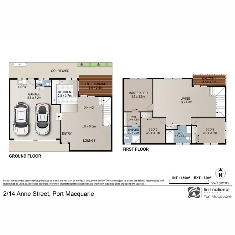 Floorplan of Homely townhouse listing, 2/14 Anne Street, Port Macquarie NSW 2444