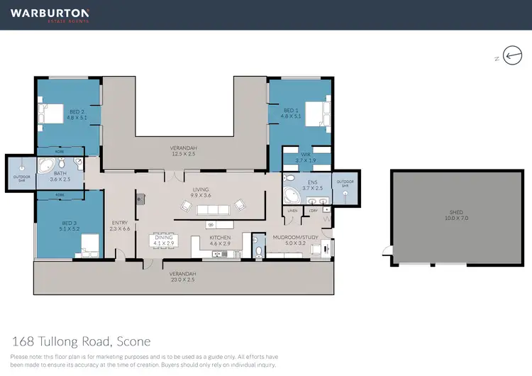 Floorplan of Homely rural property listing, 168 Tullong Road, Scone NSW 2337