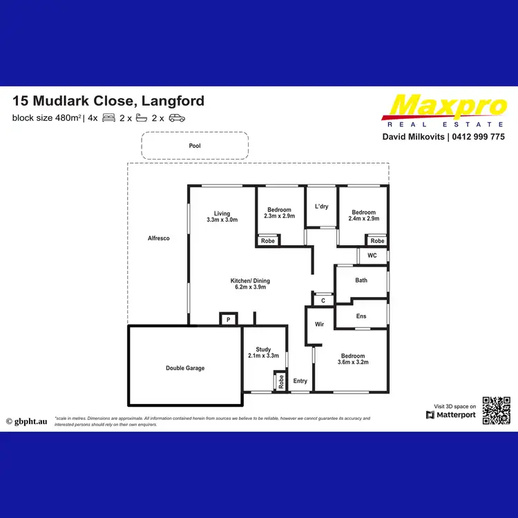 Floorplan of Homely house listing, 15 Mudlark Close, Langford WA 6147
