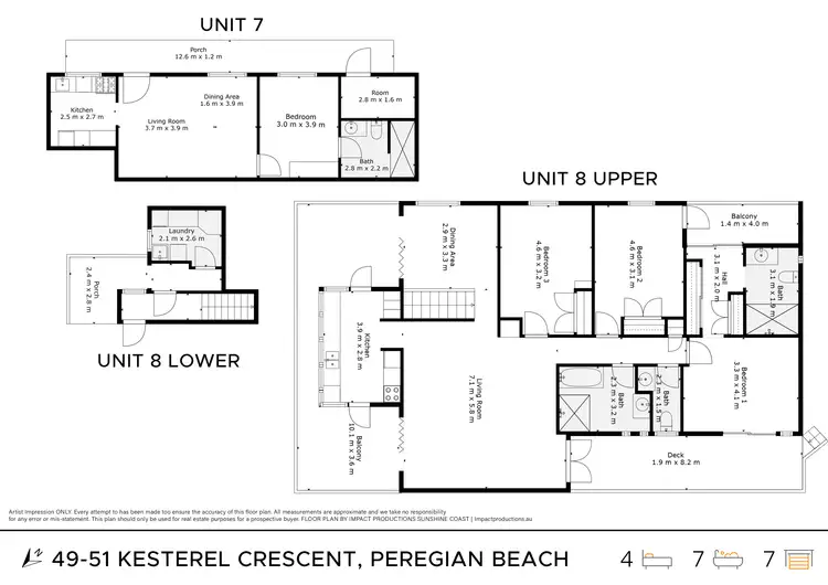 Floorplan of Homely unit listing, 49-51 Kestrel Crescent, Peregian Beach QLD 4573