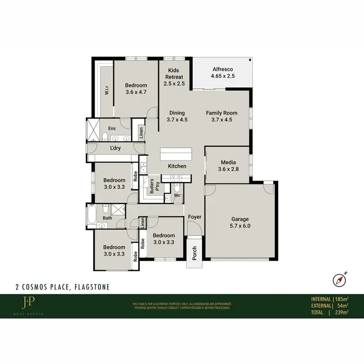 Floorplan of Homely house listing, 2 Cosmos Place, Flagstone QLD 4280