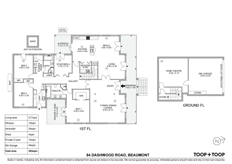 Floorplan of Homely house listing, 84 Dashwood Road, Beaumont SA 5066
