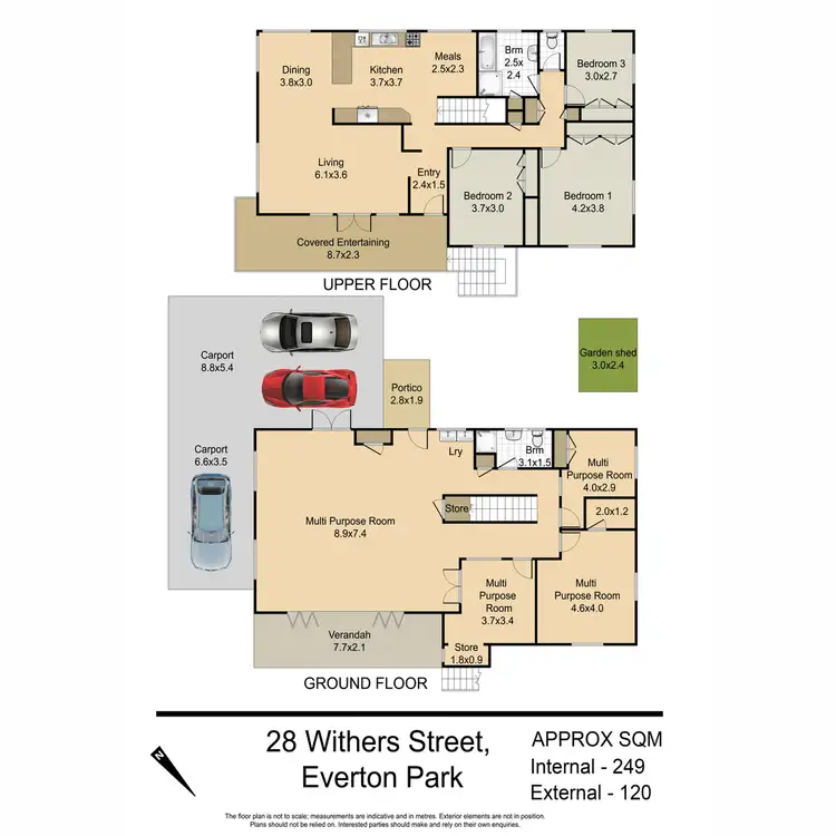 Floorplan of Homely house listing, 28 Withers Street, Everton Park QLD 4053