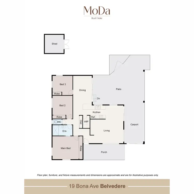 Floorplan of Homely house listing, 19 Bona Avenue, Belvedere QLD 4860