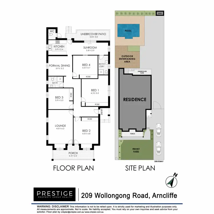 Floorplan of Homely house listing, 209 Wollongong Road, Arncliffe NSW 2205