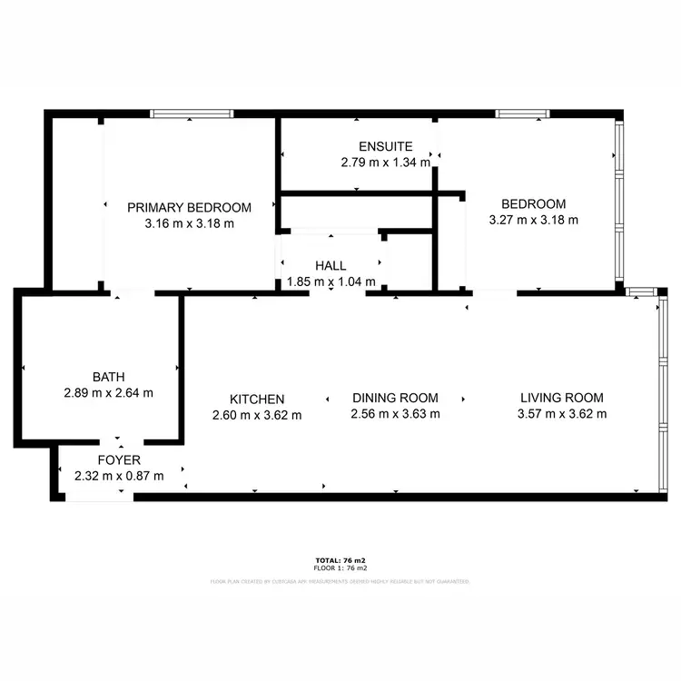 Floorplan of Homely unit listing, 113/64 Glenlyon Street, Gladstone Central QLD 4680