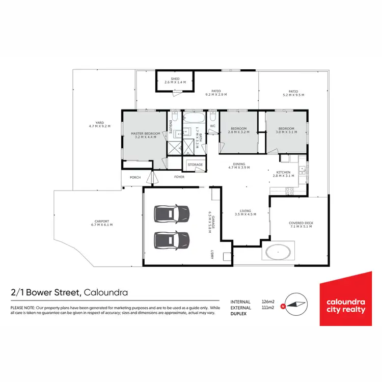 Floorplan of Homely house listing, 2/1 Bower Street, Caloundra QLD 4551