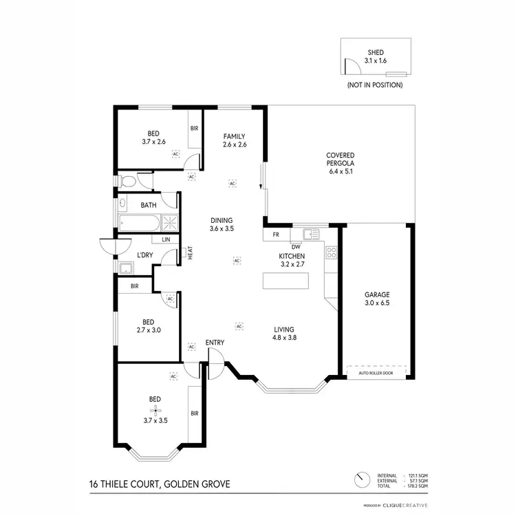 Floorplan of Homely house listing, 16 Thiele Court, Golden Grove SA 5125