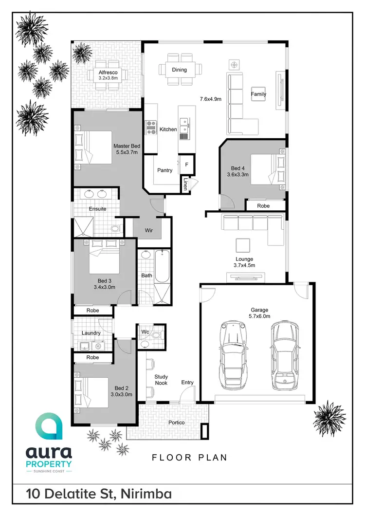 Floorplan of Homely house listing, 10 Delatite Street, Nirimba QLD 4551