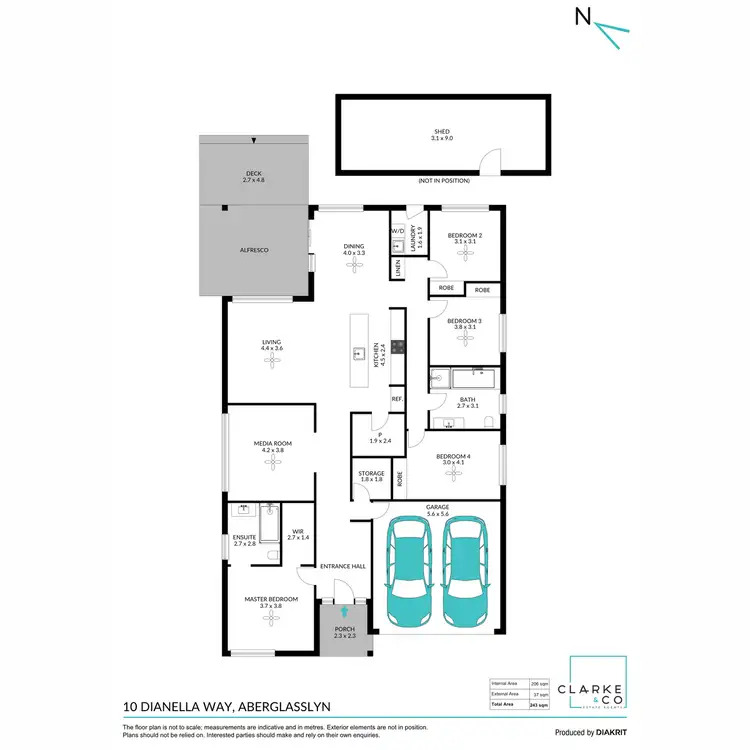 Floorplan of Homely house listing, 10 Dianella Way, Aberglasslyn NSW 2320