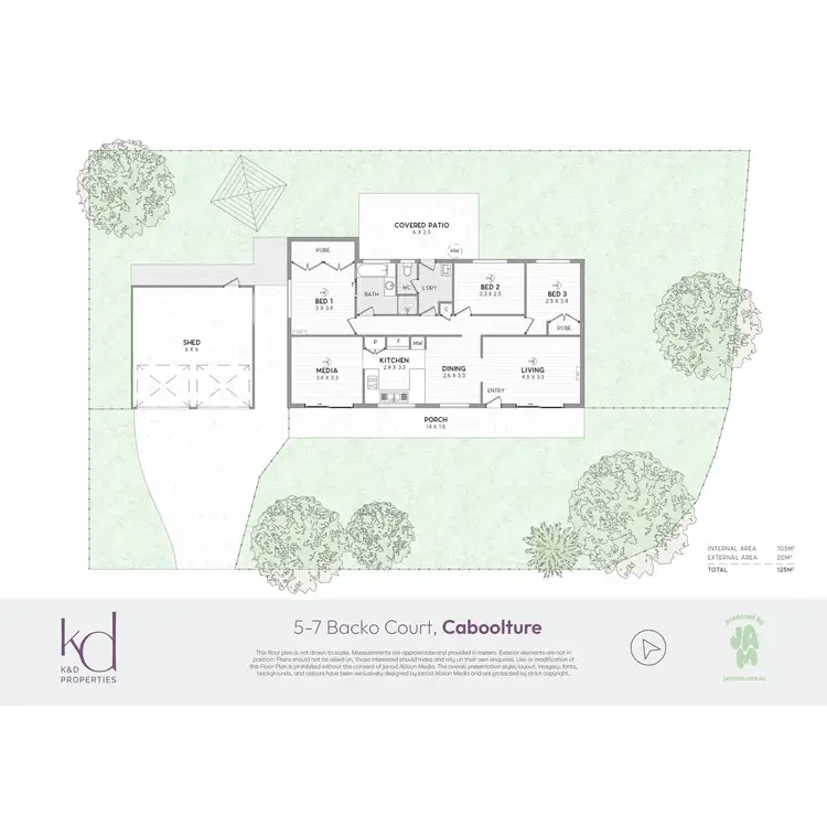 Floorplan of Homely house listing, 5-7 Backo Court, Caboolture QLD 4510