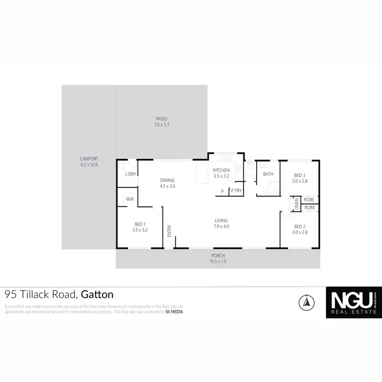 Floorplan of Homely house listing, 95 Tillack Road, Gatton QLD 4343