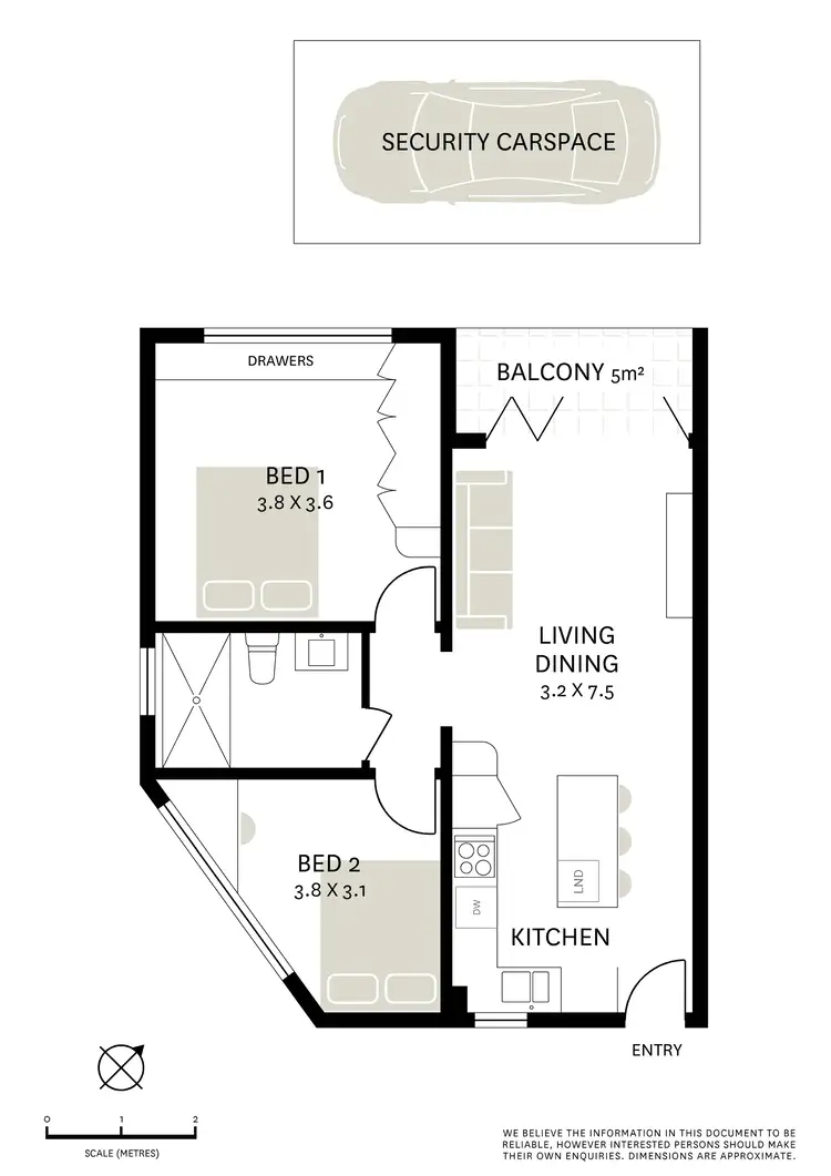 Floorplan of Homely apartment listing, 7/1 Glassop Street, Balmain NSW 2041