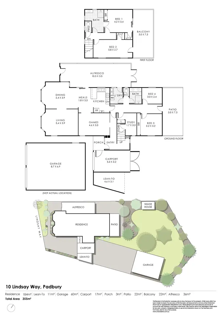 Floorplan of Homely house listing, 10 Lindsay Way, Padbury WA 6025